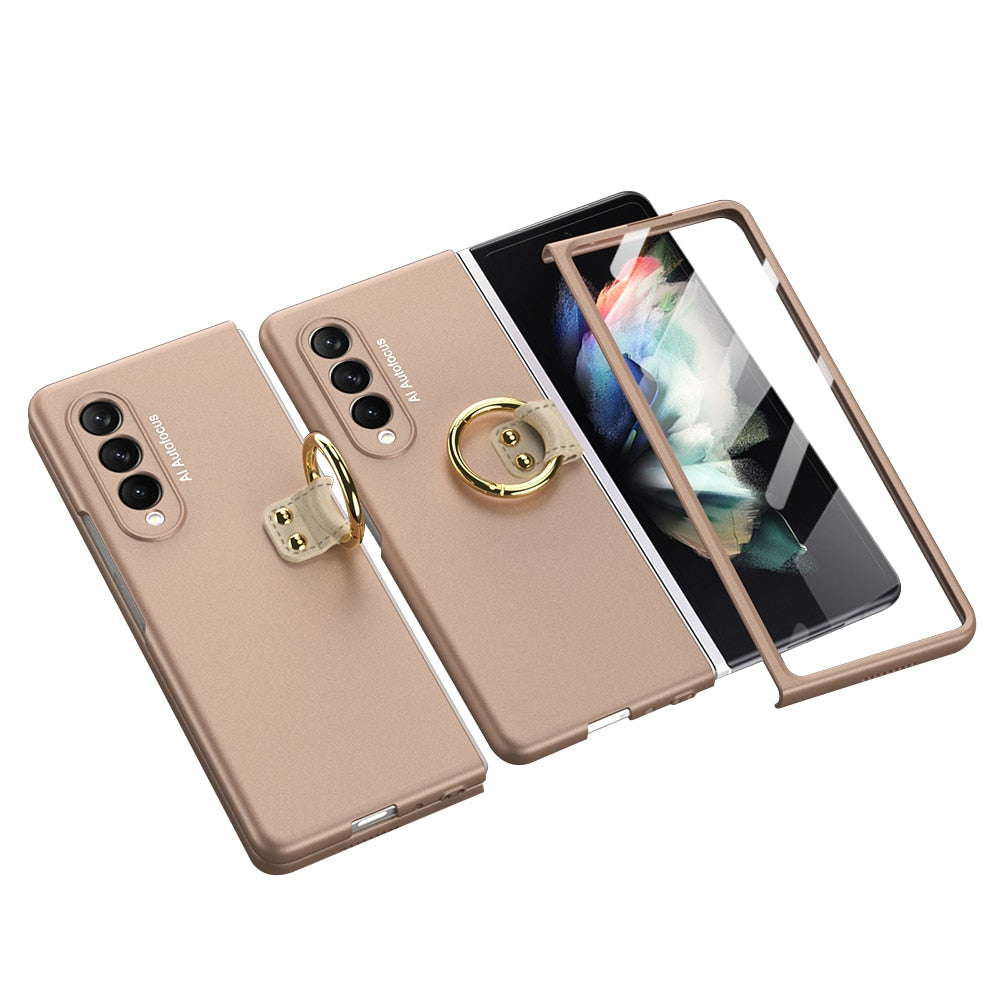 Case Frame With Tempered Glass For Samsung Galaxy Z Fold