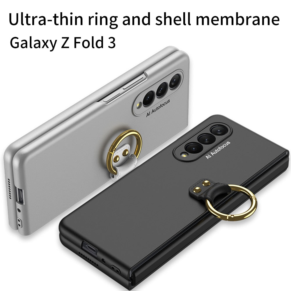 Case Frame With Tempered Glass For Samsung Galaxy Z Fold