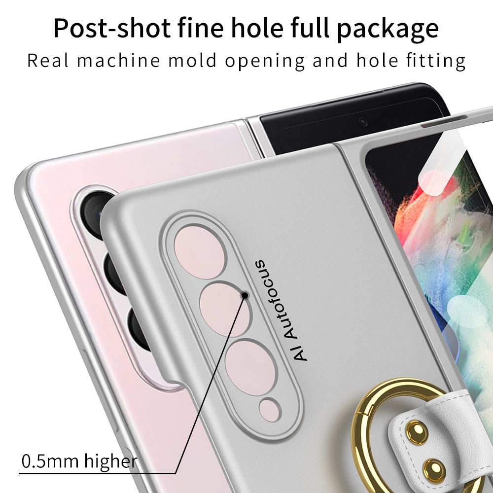 Case Frame With Tempered Glass For Samsung Galaxy Z Fold