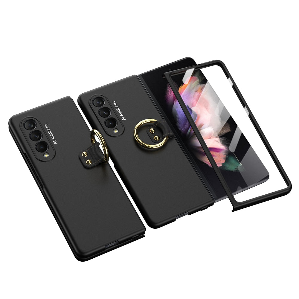 Case Frame With Tempered Glass For Samsung Galaxy Z Fold