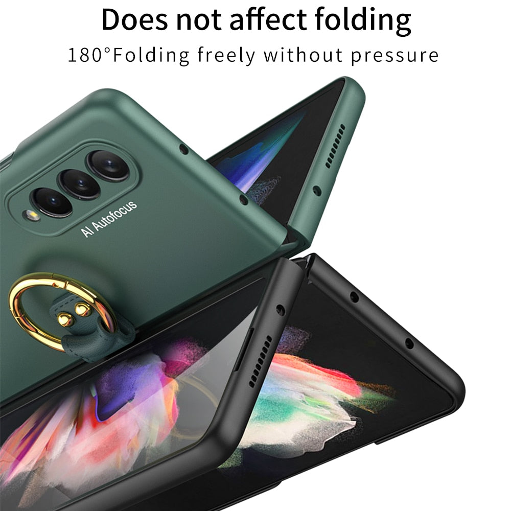 Case Frame With Tempered Glass For Samsung Galaxy Z Fold
