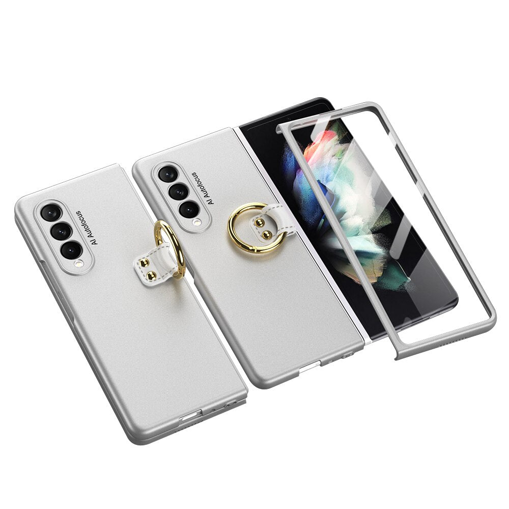 Case Frame With Tempered Glass For Samsung Galaxy Z Fold