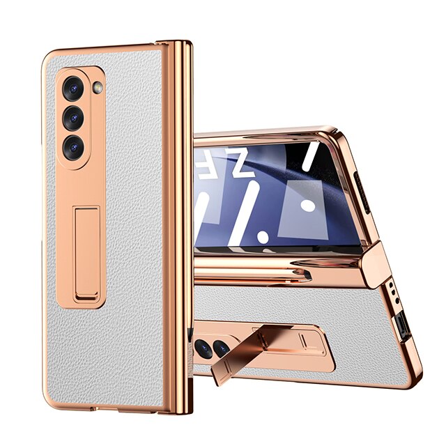 Leather Case With S Pen Holder Cover For Samsung Fold 5