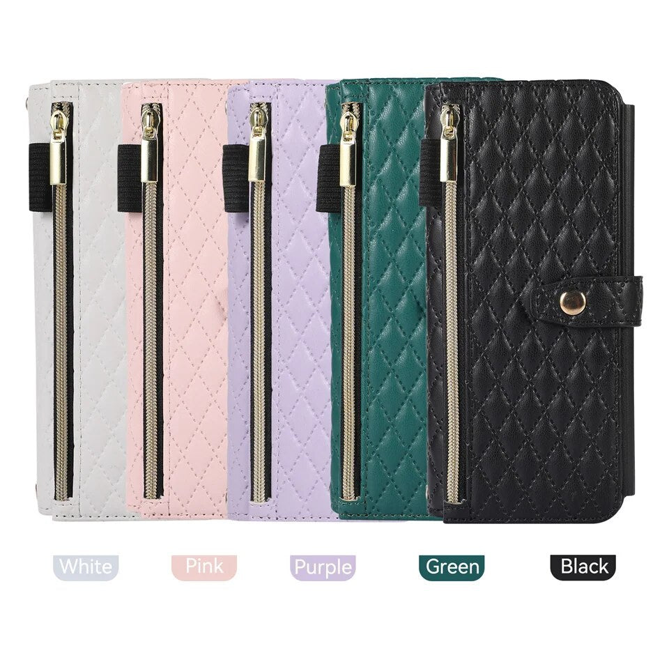 Multi Card Wallet Shoulder Strap Case For Samsung Galaxy Z Fold