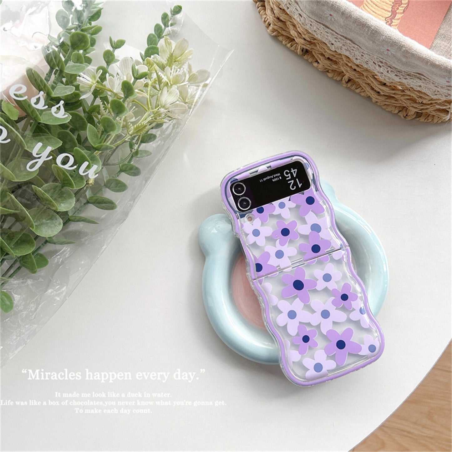 Cute Flower Bracelet Case for Samsung Galaxy Z Flip