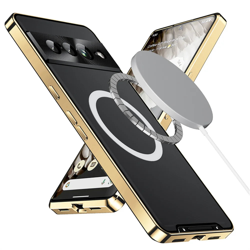 Shockproof MagSafe Metal Armor Case for Google Pixel 7/8 Series
