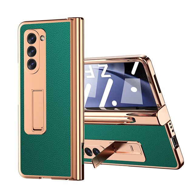 Leather Case With S Pen Holder Cover For Samsung Fold 5