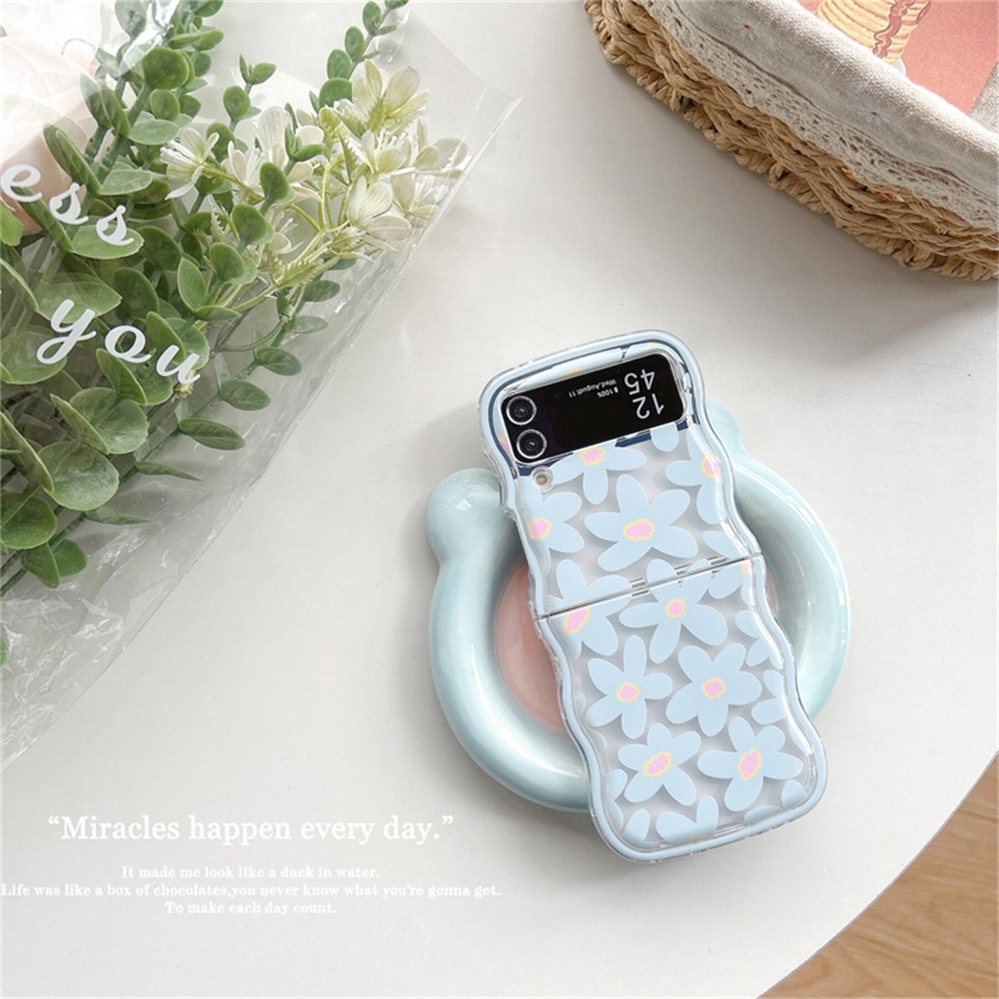 Cute Flower Bracelet Case for Samsung Galaxy Z Flip