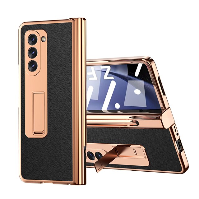 Leather Case With S Pen Holder Cover For Samsung Fold 5