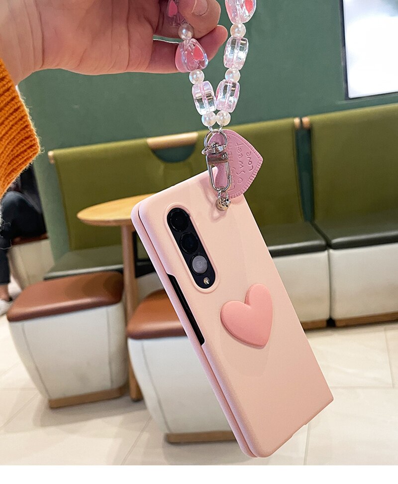Cute 3D Heart Case For Samsung Galaxy Z Fold