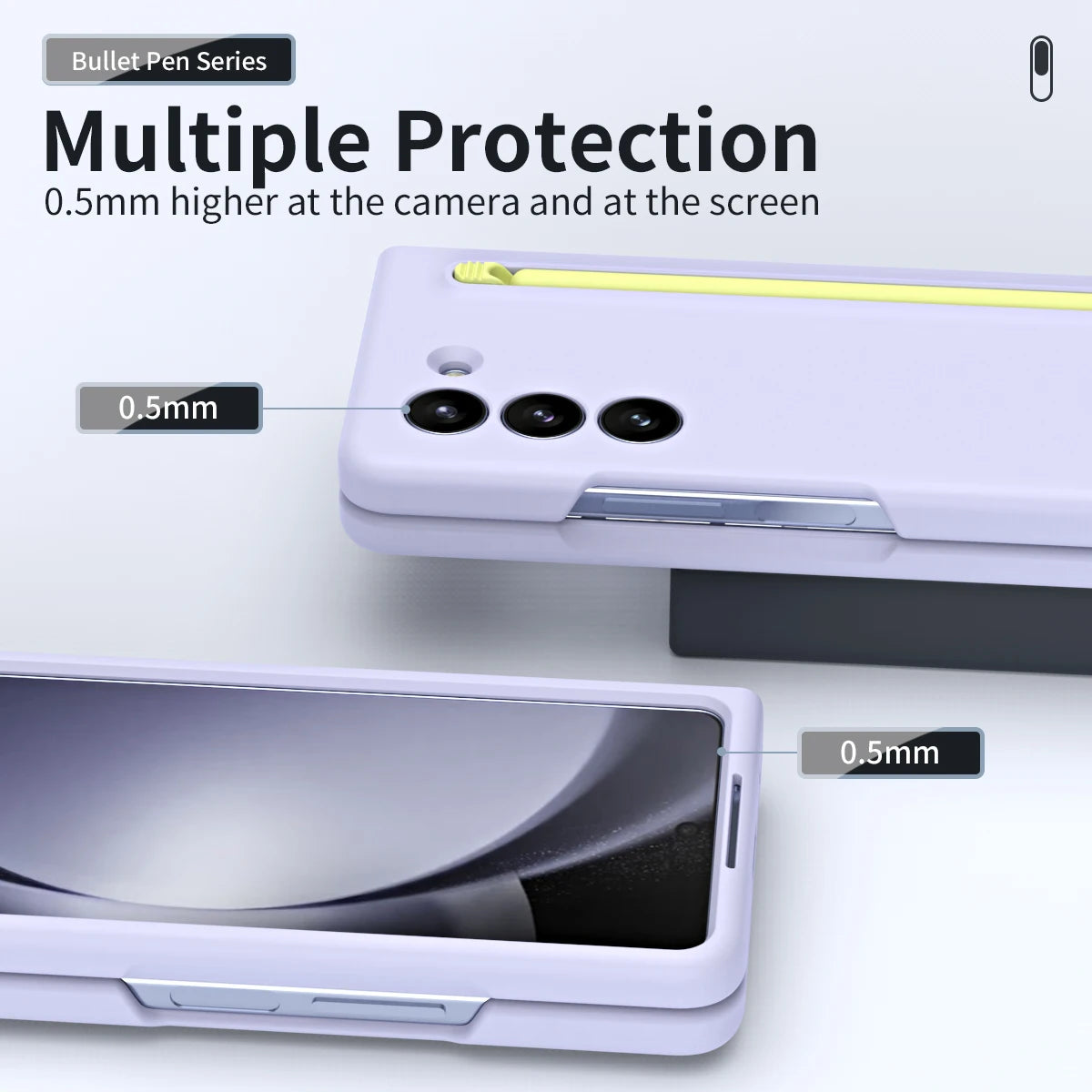 Case with Touch Pen With Tempered Film For Samsung Galaxy Z Fold 5