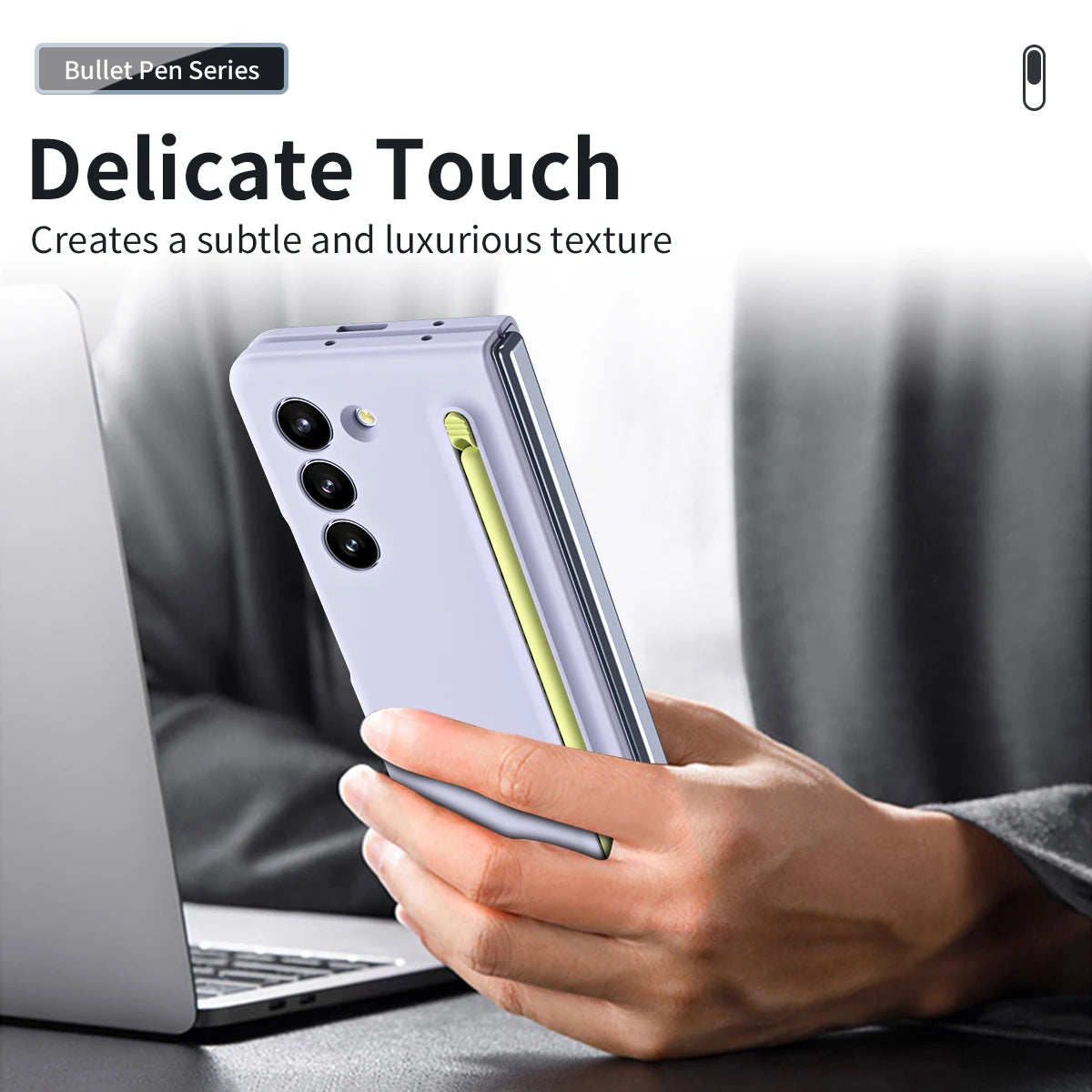 Case with Touch Pen With Tempered Film For Samsung Galaxy Z Fold 5