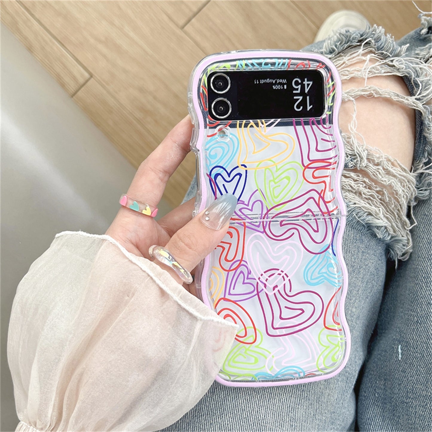 Cute Korean Case for Samsung Galaxy Z Flip