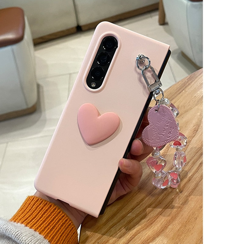 Cute 3D Heart Case For Samsung Galaxy Z Fold