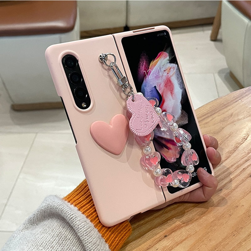 Cute 3D Heart Case For Samsung Galaxy Z Fold