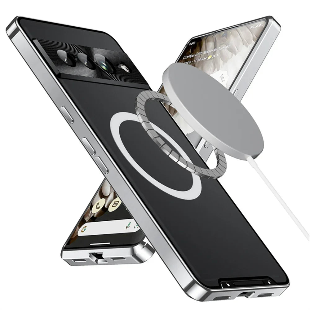 Shockproof MagSafe Metal Armor Case for Google Pixel 7/8 Series