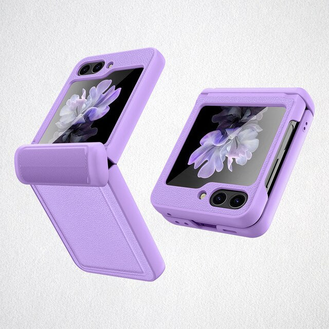 Leather Shockproof Cover For Samsung Galaxy Z Flip 5