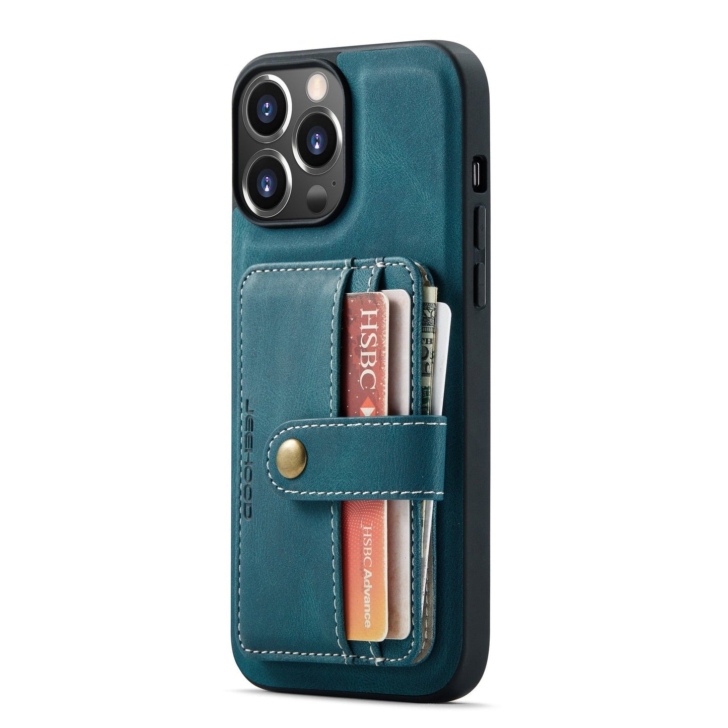 Magnetic Leather Wallet iPhone Mini Case