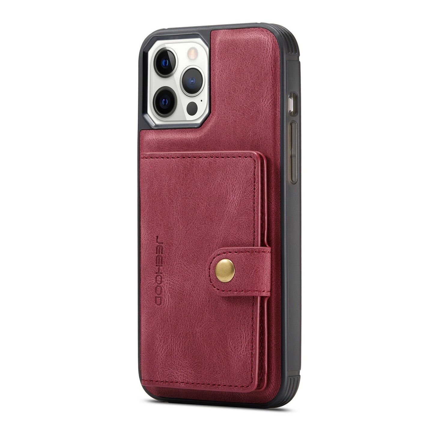 Magnetic Leather Wallet iPhone Mini Case