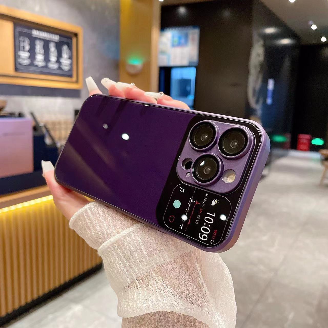 Luxury Gardient Temper Glass Phone Case For iPhone