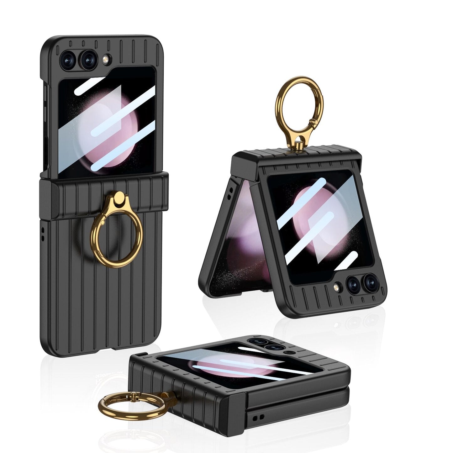 Shockproof Case With Ring Bracket For Samsung Galaxy Z Flip 5