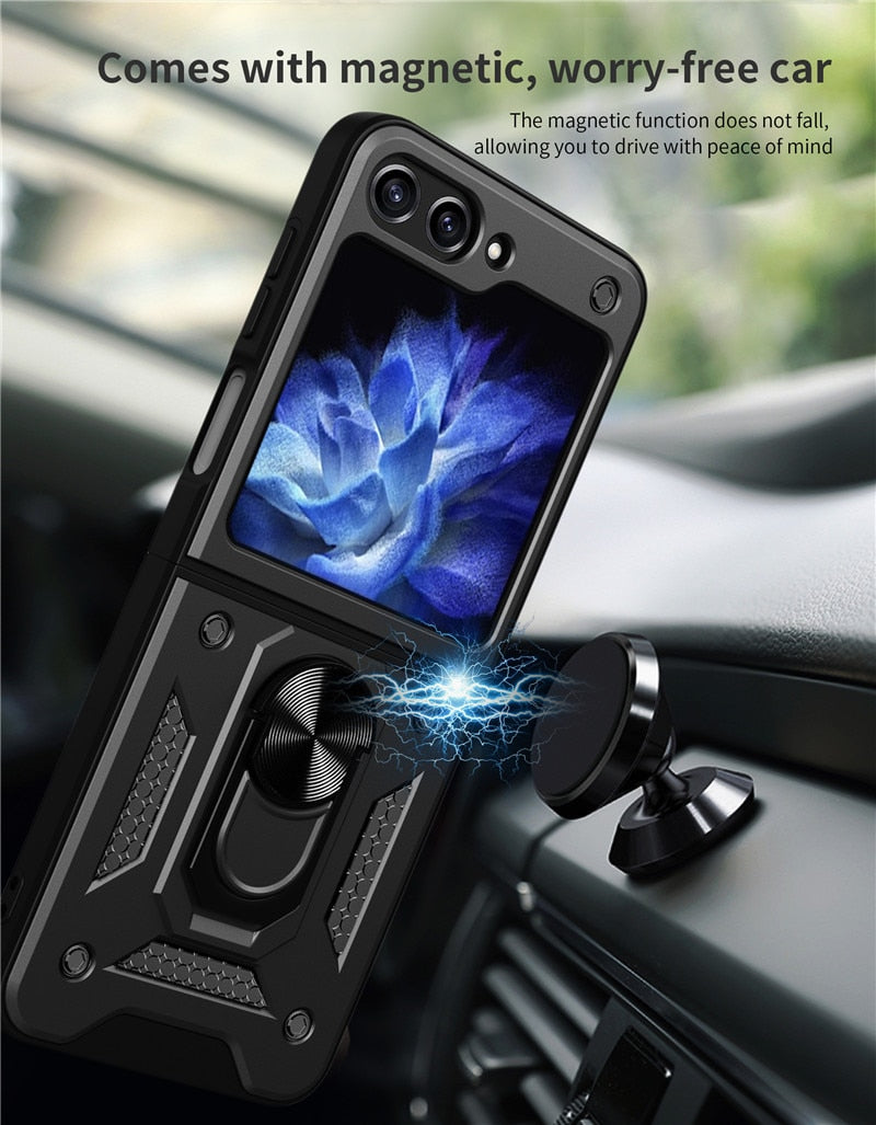 Armor Magnetic Case For Samsung Galaxy z Flip 5