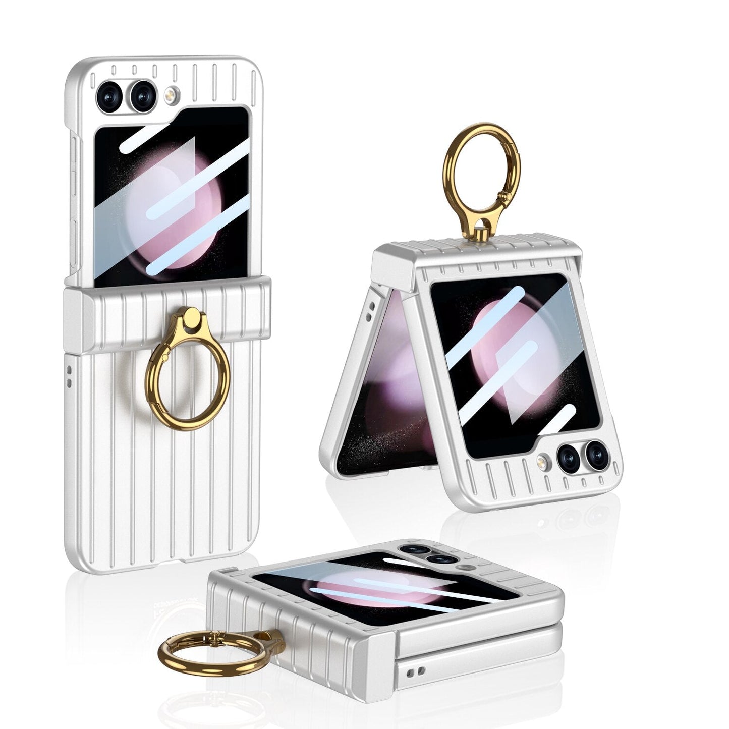 Shockproof Case With Ring Bracket For Samsung Galaxy Z Flip 5