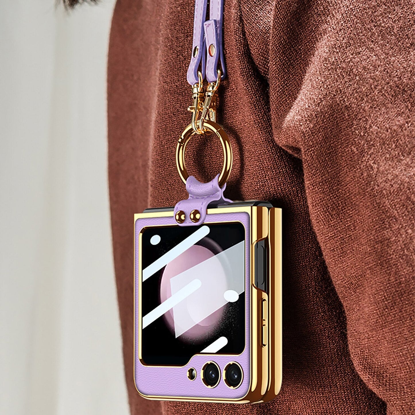 Luxury Leather Case for Samsung Galaxy Z Flip 5