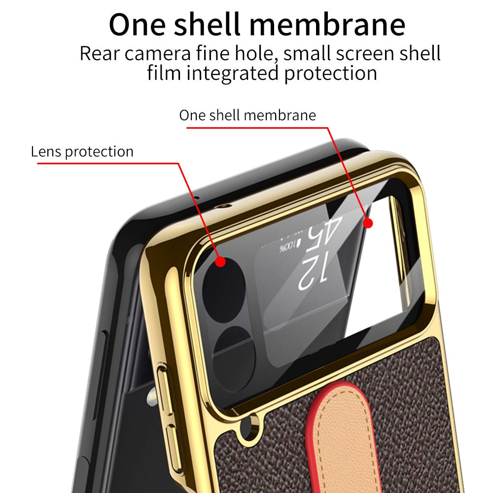 Ring Holder Case For Galaxy Z Flip 4