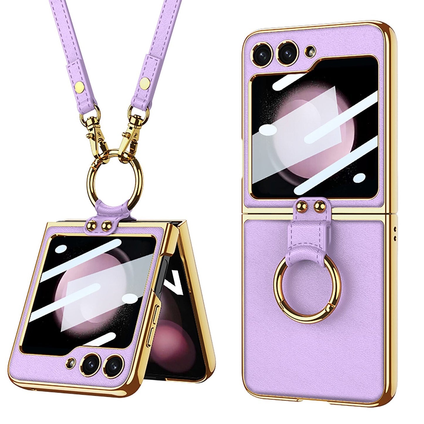 Luxury Leather Case for Samsung Galaxy Z Flip 5