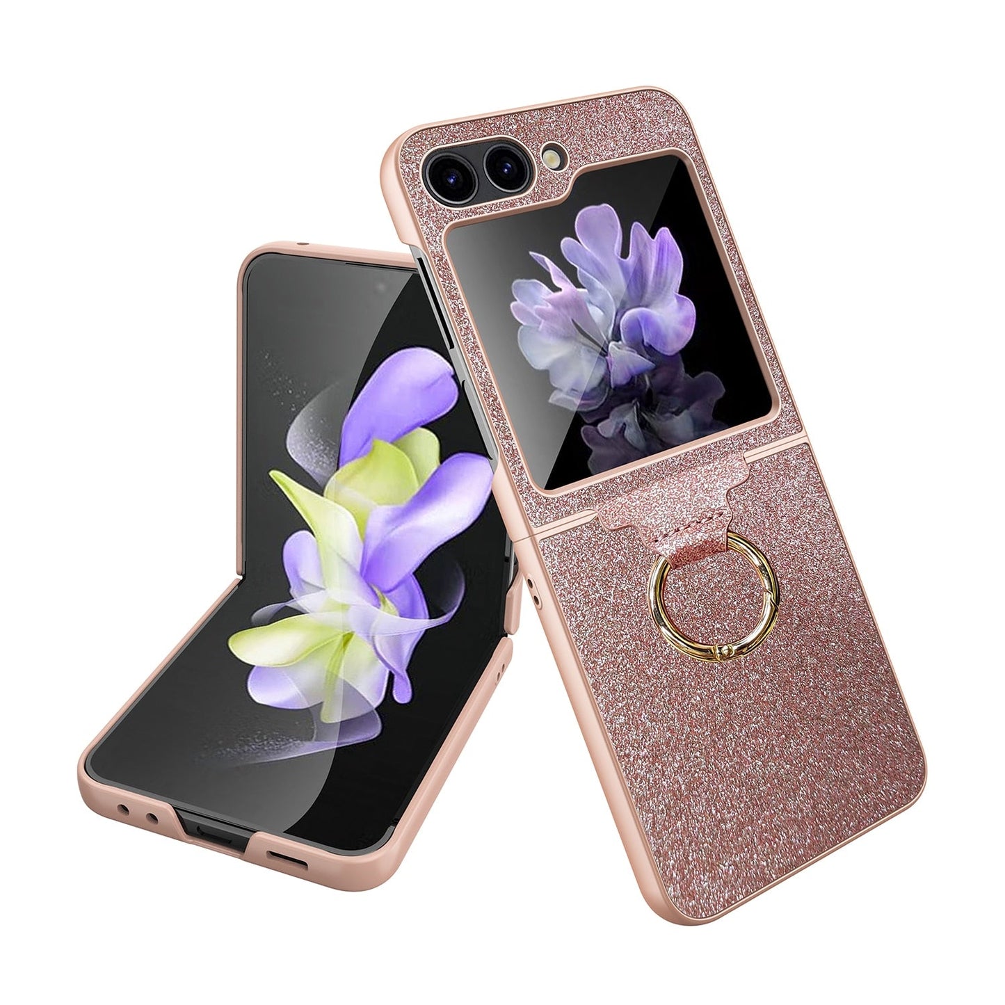 Luxury Case with Ring Bracket For Galaxy Z Flip 5