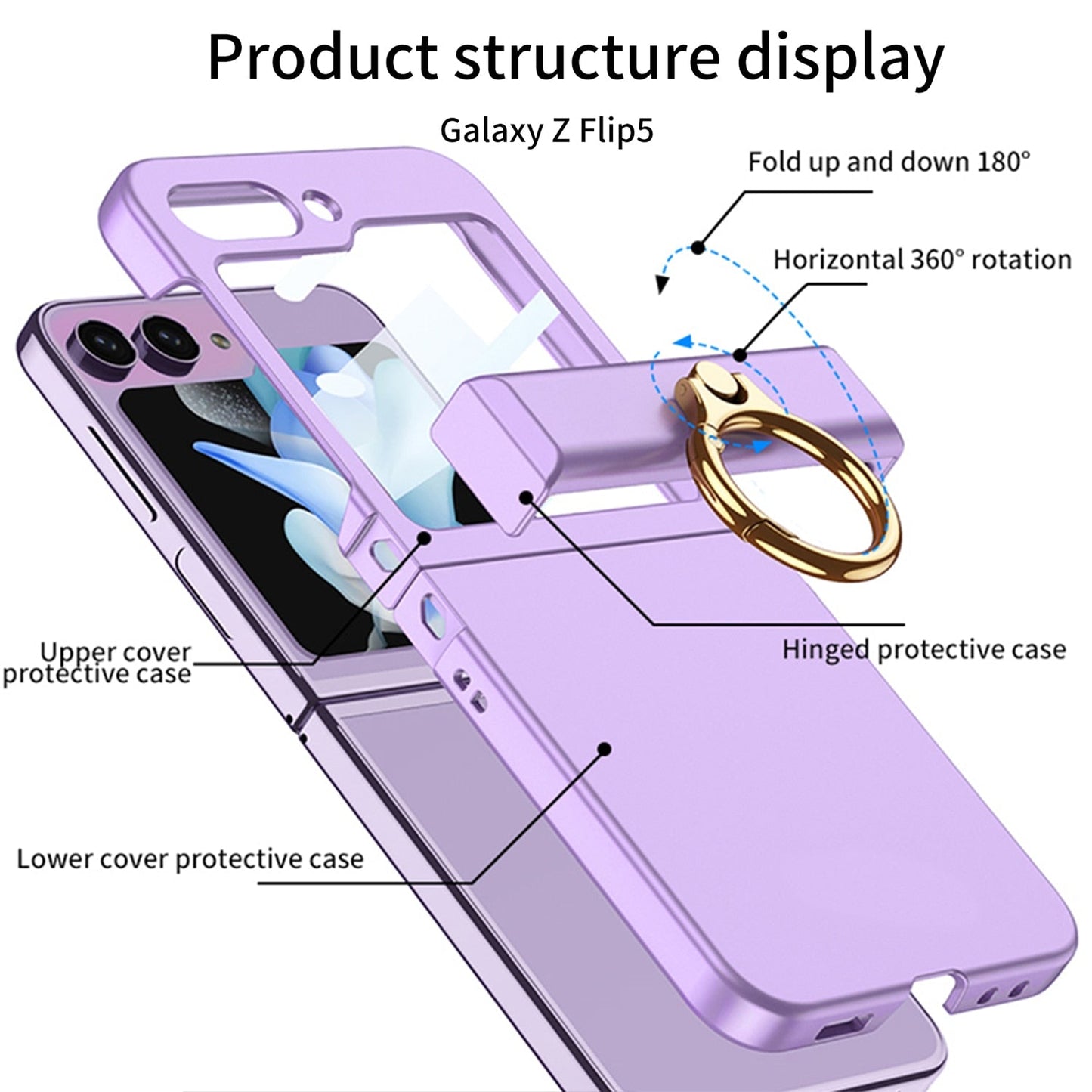 Ultra-thin Matte Case For Samsung Galaxy Z Flip 5
