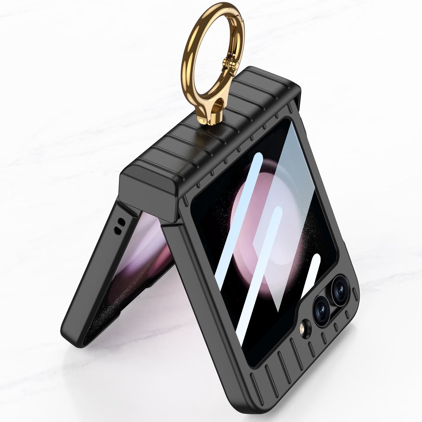 Shockproof Case With Ring Bracket For Samsung Galaxy Z Flip 5