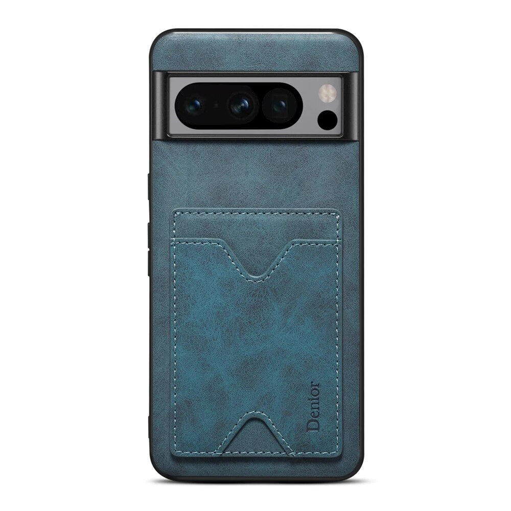 Leather Case with Card Wallet for Google Pixel 8