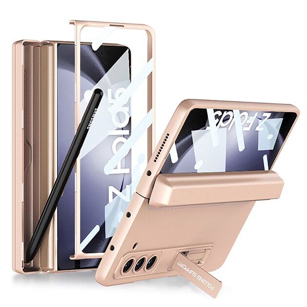 Shockproof Matte Case with Pen Holder For Samsung Galaxy Z Fold 5
