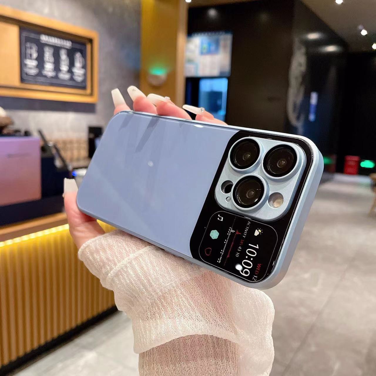 Luxury Gardient Temper Glass Phone Case For iPhone