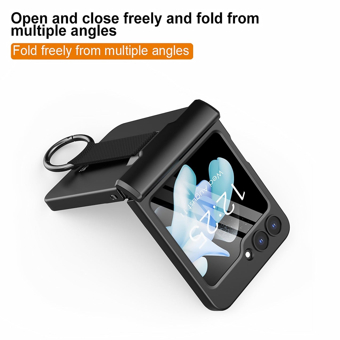 Matte Case With Ring Bracket For Samsung Galaxy Z Flip 5