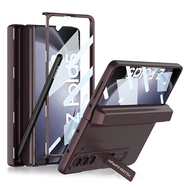 Shockproof Matte Case with Pen Holder For Samsung Galaxy Z Fold 5