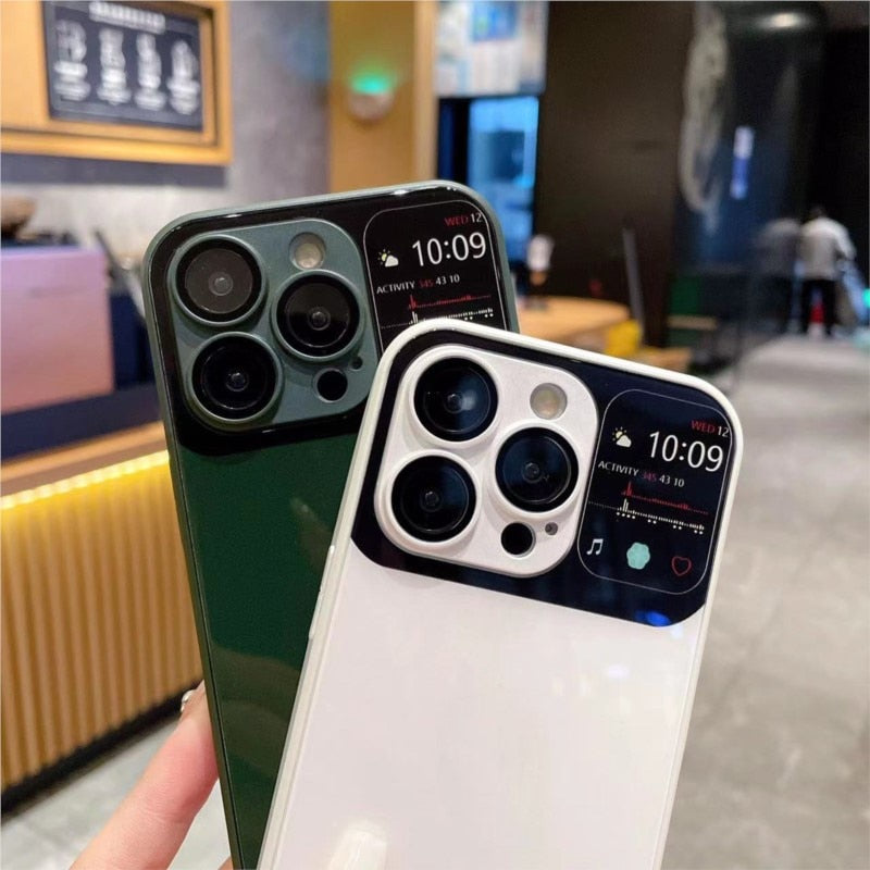 Luxury Gardient Temper Glass Phone Case For iPhone