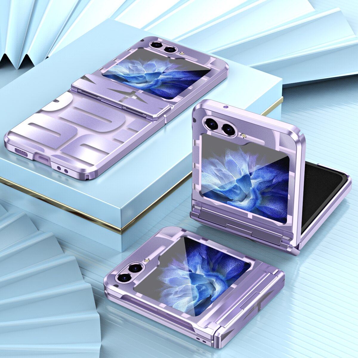 Plating Pattern Case For Samsung Galaxy Z Flip 5