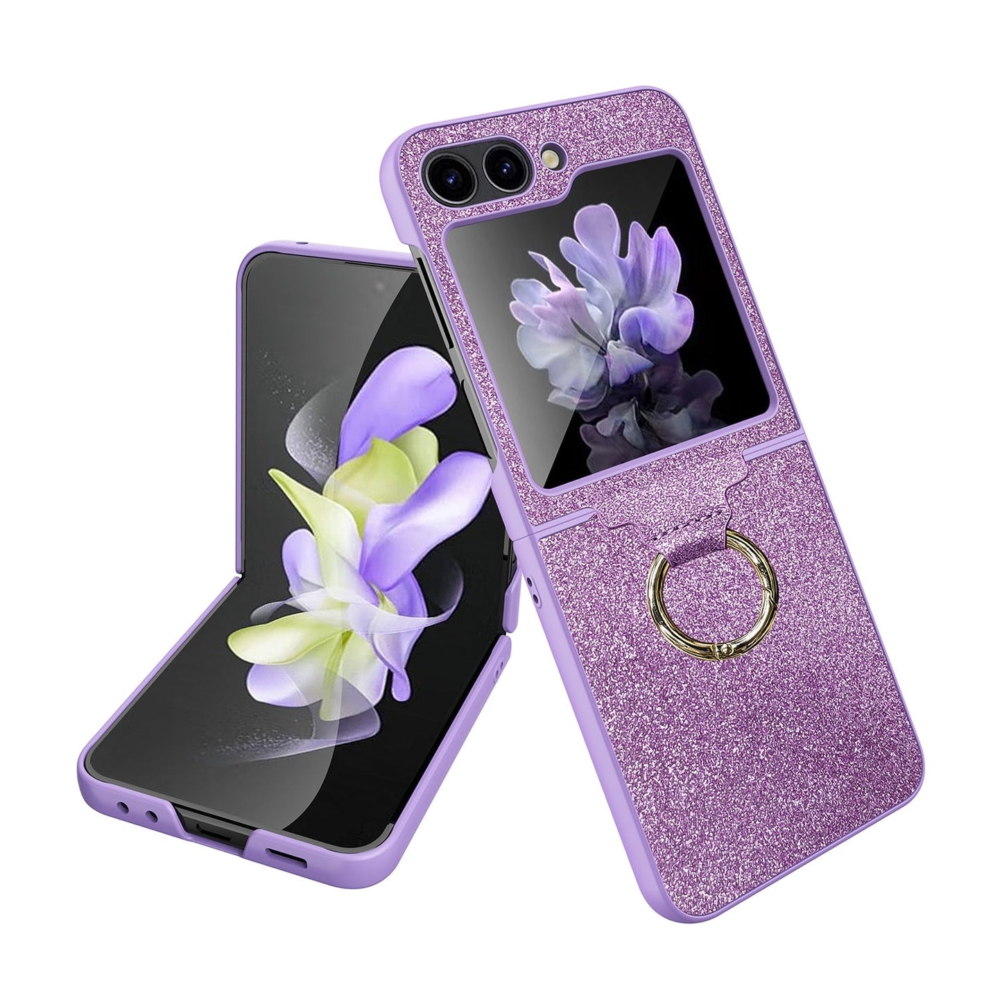 Luxury Case with Ring Bracket For Galaxy Z Flip 5