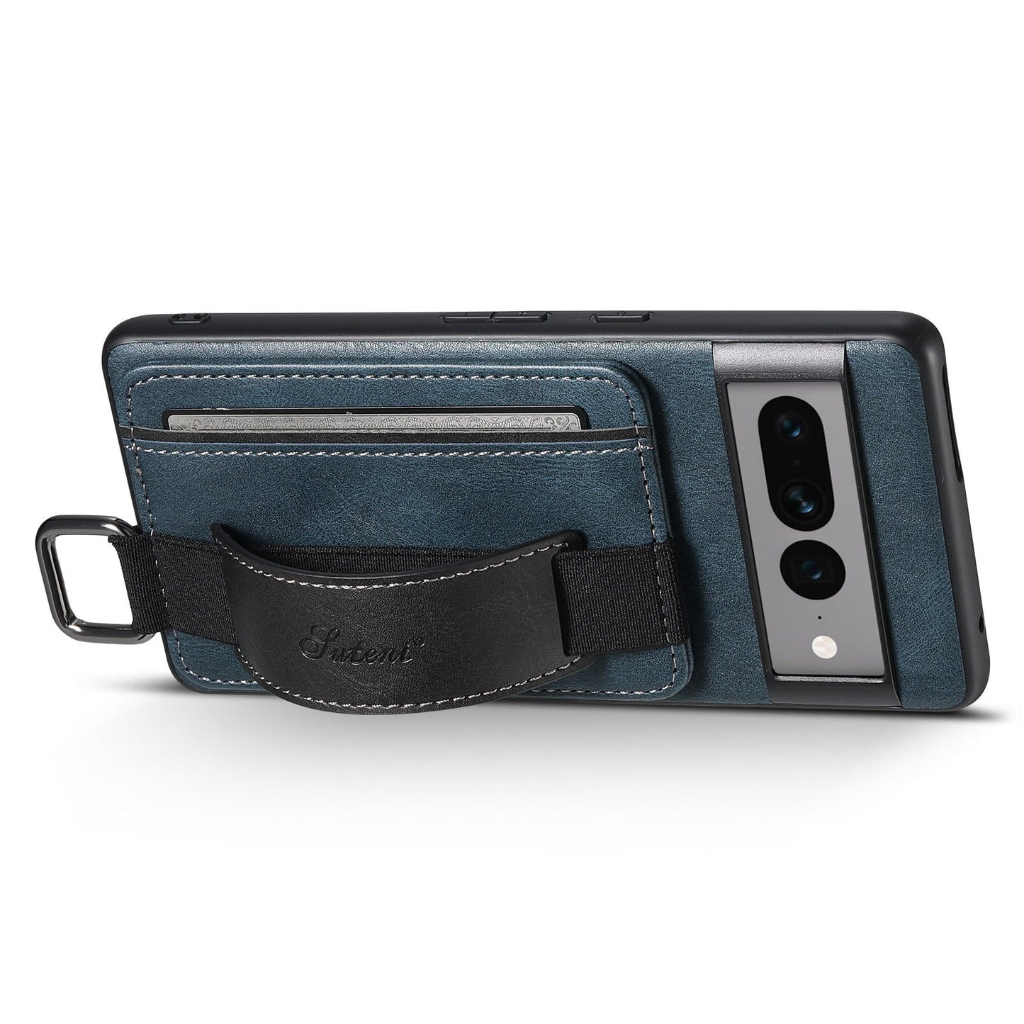 Leather Bracket & Card Pocket Case for Google Pixel