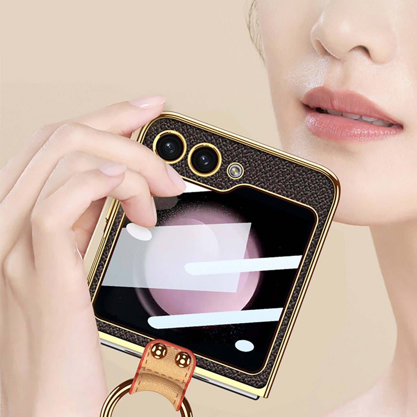 Luxury Leather Case for Samsung Galaxy Z Flip 5