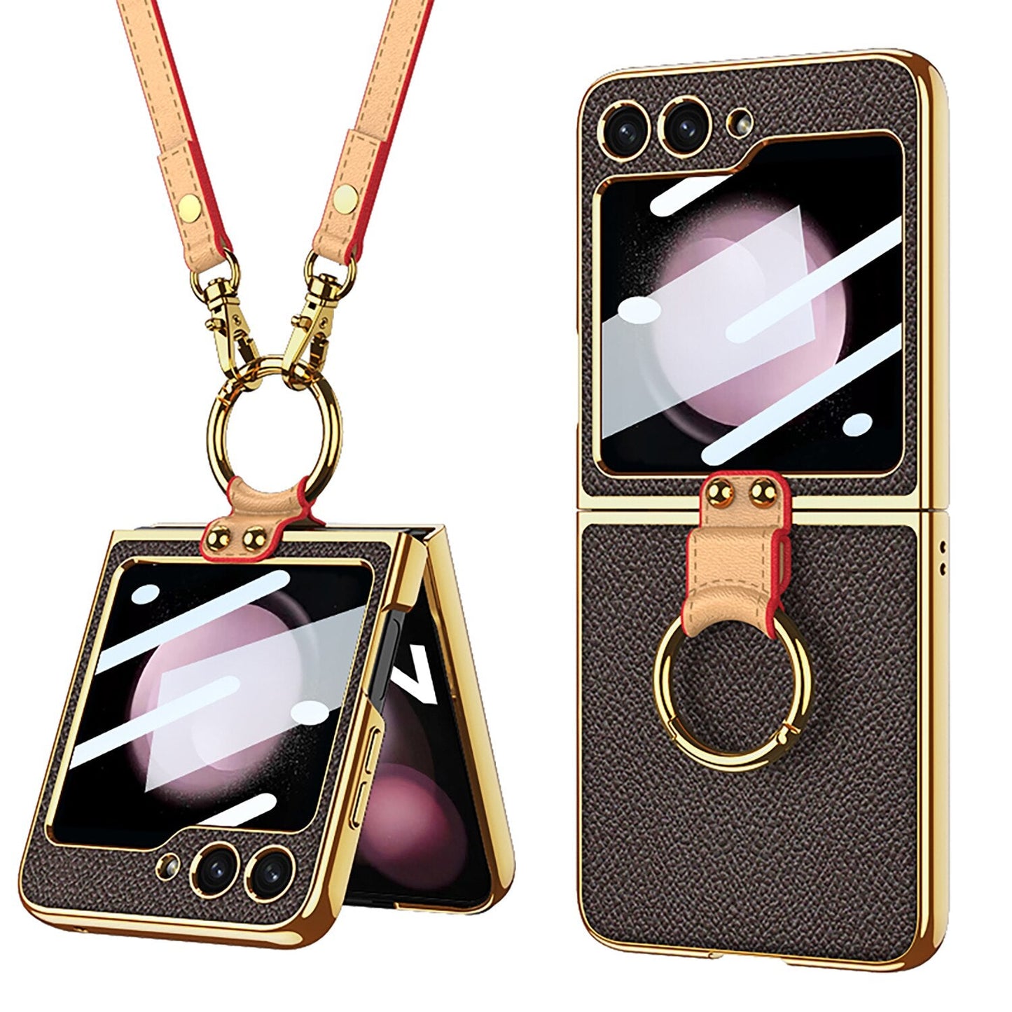 Luxury Leather Case for Samsung Galaxy Z Flip 5