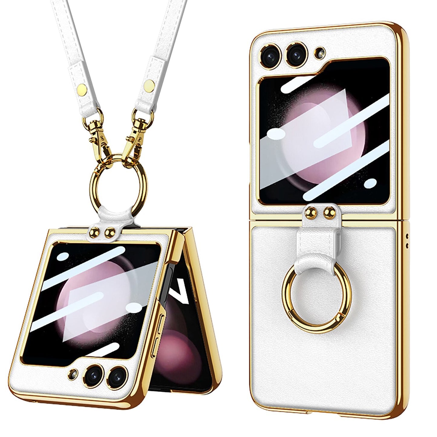 Luxury Leather Case for Samsung Galaxy Z Flip 5