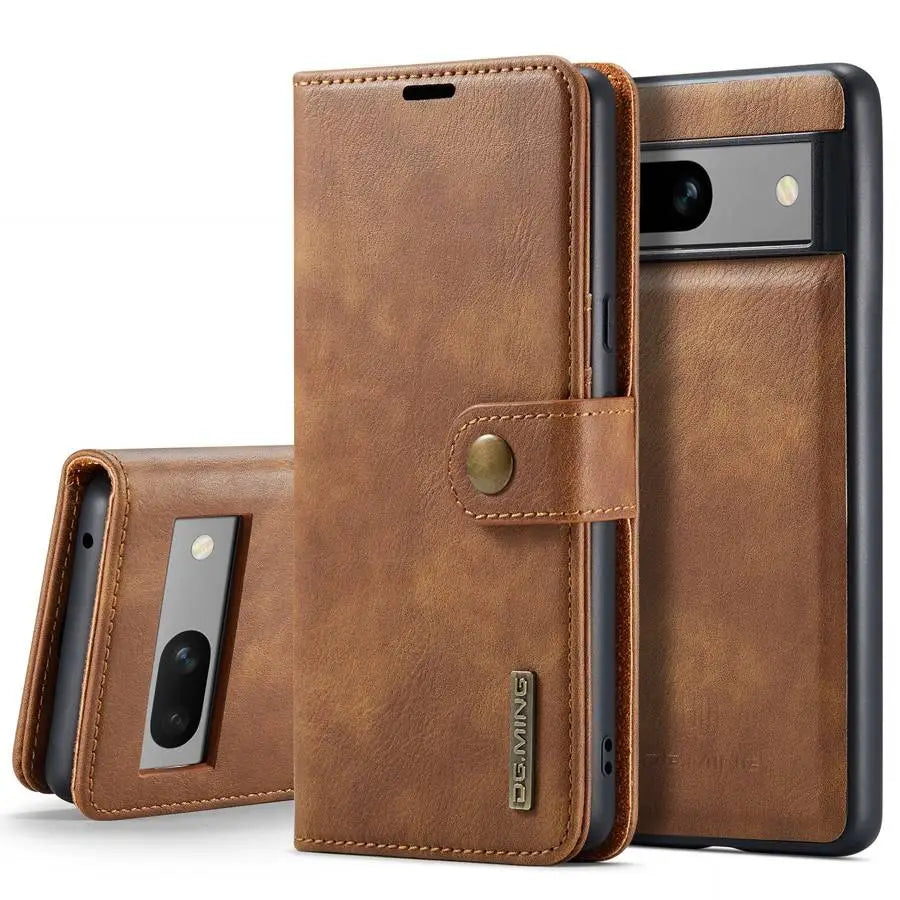 Magnetic Leather Wallet Case for Google Pixel