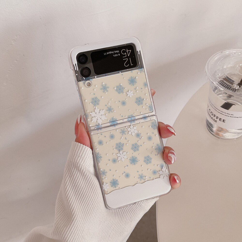 Cute Cartoon Christmas Case for Samsung Galaxy Z Flip 4 & 3