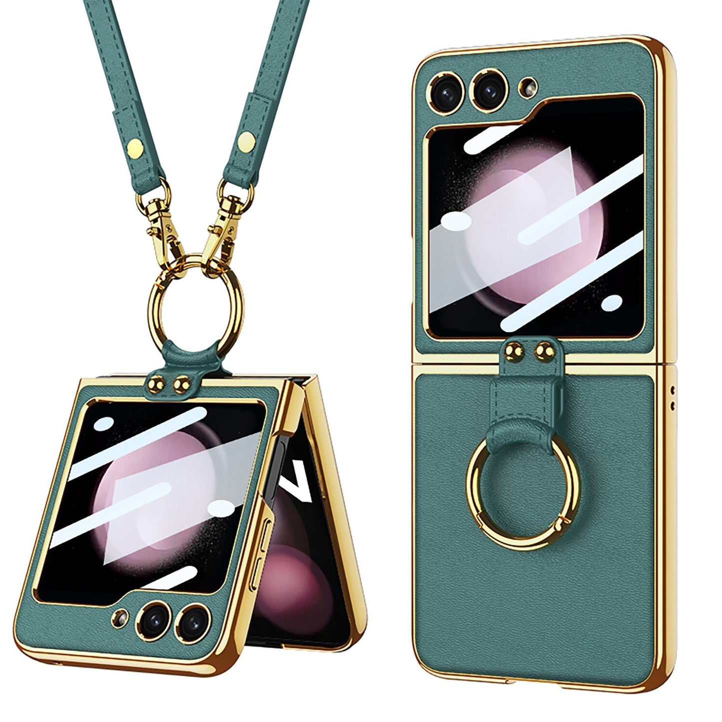 Luxury Leather Case for Samsung Galaxy Z Flip 5