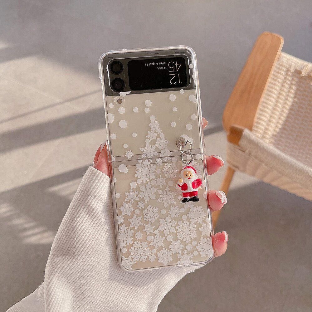 Cute Cartoon Christmas Case for Samsung Galaxy Z Flip 4 & 3