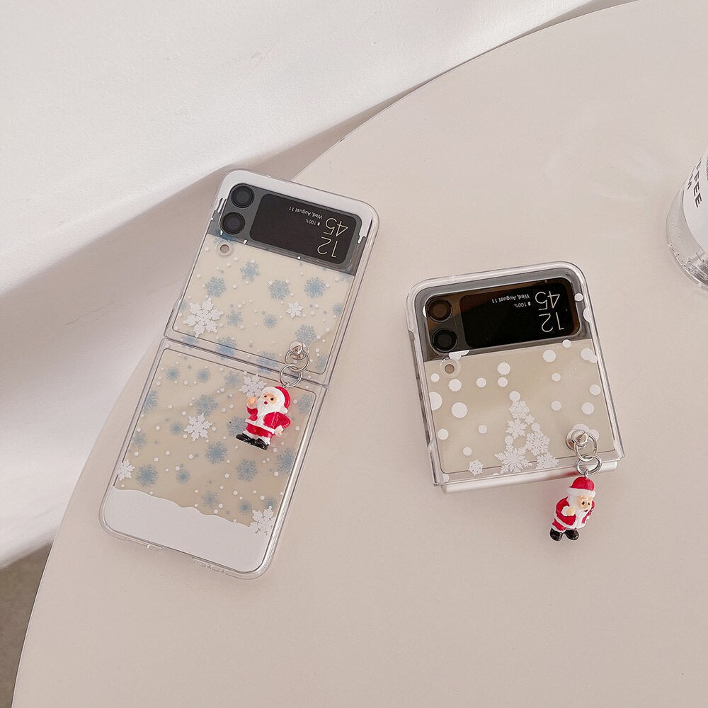 Cute Cartoon Christmas Case for Samsung Galaxy Z Flip 4 & 3